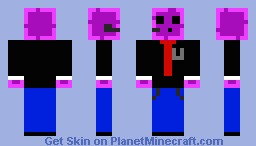 Pink Slime w/ suit and a mic Minecraft Skin