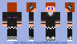 Teen Boy (Whit Enderman Jacket) Minecraft Skin