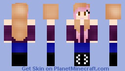 Cute girl (help from sister ) Minecraft Skin