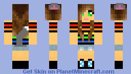 Cat Girl. Minecraft Skin