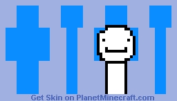 dream blue Minecraft Skin