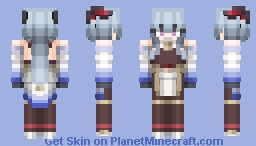 原神 甘雨 スキン リメイク/Genshin Ganyu skin remake Minecraft Skin