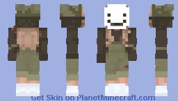 Dream Mask Girl Minecraft Skin