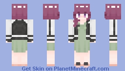 Kikuri Hiroi - Bocchi The Rock! (With Bomber Jacket) Minecraft Skin