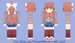 Monika - Doki Doki Literature Club! Minecraft Skin