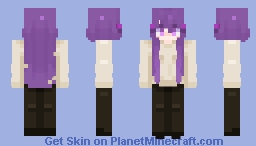 Yuri (Casual) - Doki Doki Literature Club! Minecraft Skin