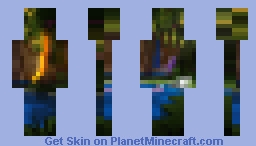 Simple lush cave Minecraft Skin