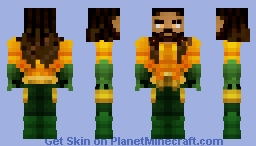 King Arthur Curry/Aquaman (Atlan's Armor) - Aquaman And The Lost Kingdom Minecraft Skin