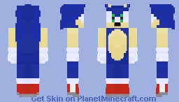 Sonic-The-Hedgehog Minecraft Skin
