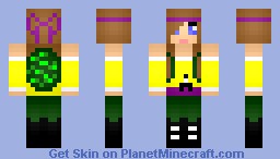 TMNT Ninja Girl [View in 3D] Minecraft Skin