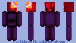 Red Threat in Black Impostor Suit (Updated) Minecraft Skin