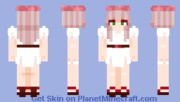 Lychee - white dress (alternative version in description) Minecraft Skin