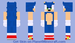 Sonic-The-Hedgehog Minecraft Skin