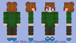 Blue eyed Ginger girl Minecraft Skin