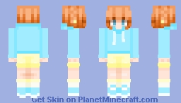 Simple light blue hoodie Minecraft Skin