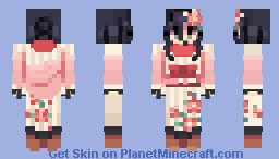 0838 .Gin Akutagawa. [Year-End Shrine Visit] Minecraft Skin
