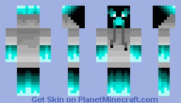 blue creeper Minecraft Skin