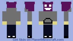 Purple Deadmau5 in Hoodie [Unshaded] Minecraft Skin