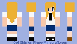 Terra from teen titans in schoolgirl uniform Minecraft Skin