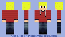 Teen in a red jacket Minecraft Skin