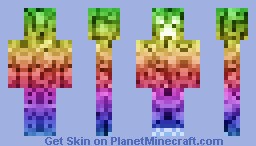 Rainbow Creeper Minecraft Skin