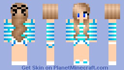 Subscribe For More/Blue Shining Girl Minecraft Skin