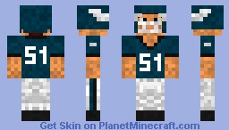 Philladelphia Eagles Football Player Minecraft Skin