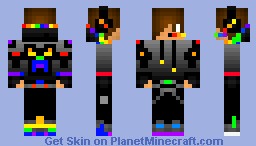 Rainbow-Coloured teenager ♦By Flashes_♦ Minecraft Skin