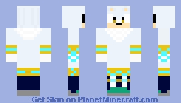 silver the hedgehog (outcome memories) Minecraft Skin