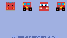 lightning mcqueen Cars 2 pixar Minecraft Skin
