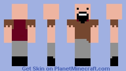 Simplified Notch Minecraft Skin