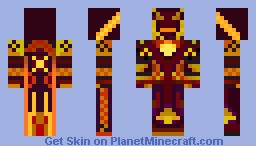 Fire Mage Skin Minecraft Skin