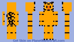 Orange Tiger Minecraft Skin