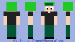 Kyle Broflovski/Black Shirt ( South Park ) Minecraft Skin