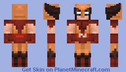Brown & Tan Wolverine (64x64) Minecraft Skin