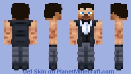 Skizzleman - Alfred Pennyworth [Blue Bats, MCC Blank Canvas] Minecraft Skin