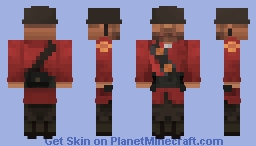 Red Soldier (Team Fortress 2) Minecraft Skin