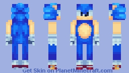 Sonic Franchise: Classic Sonic the Hedgehog Minecraft Skin