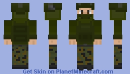 Sophisticated Trashcan AIRSOFT! Minecraft Skin