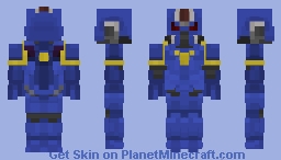 Warhammer:40K | Adeptus Astartes: Ultramarine Lieutenant Minecraft Skin