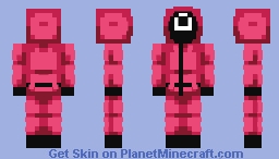 Squid Game - Pink Triangle Guard Minecraft Skin