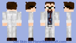 Gordon Freeman Labcoat Minecraft Skin