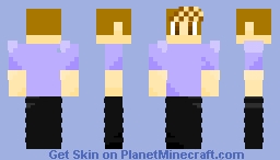 Black and purple fit 3 Minecraft Skin