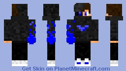 Blue Fire Minecraft Skin