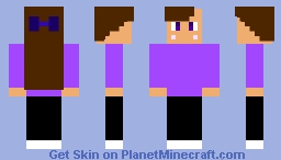 PBW (purple black white) Minecraft Skin