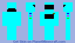 blue fire suit 2 Minecraft Skin