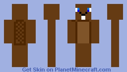 Blue-eyed Beaver i guess Minecraft Skin