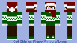 Green Christmas Sweater Minecraft Skin