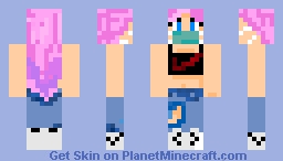 Quarantine mask girl Minecraft Skin