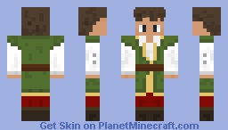 Medieval Green Tunic Man With Brown Boots Minecraft Skin
